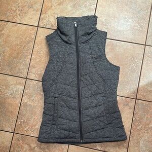 Women's Gray Quilted Vest